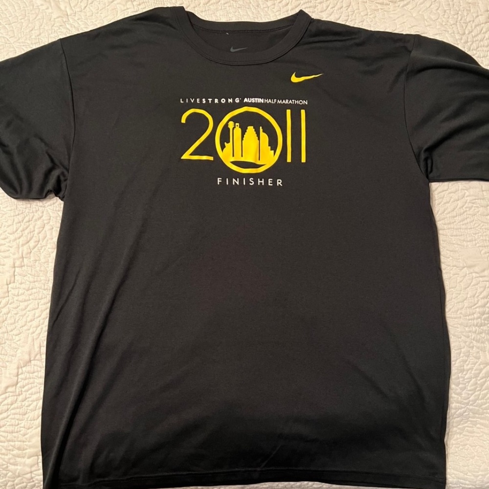 Nike Dry Fit LiveStrong Austin Half Marathon shirt - Men's Large